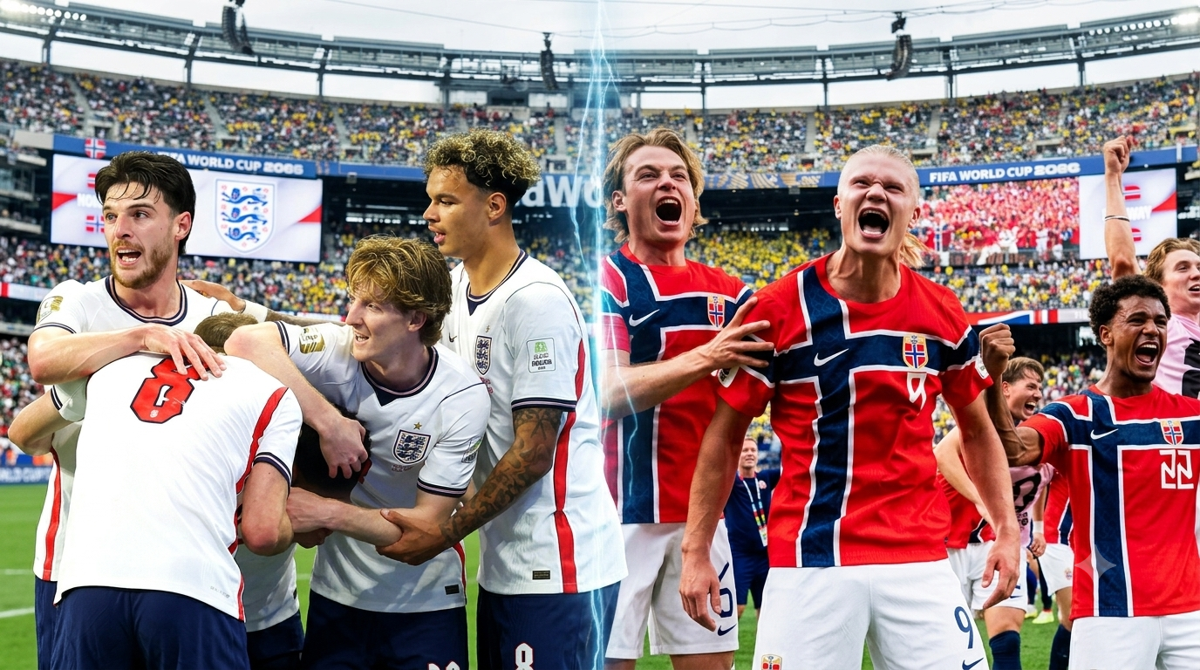 Duel Sengit Norwegia vs Inggris di Stadion Miami